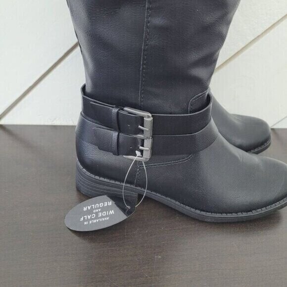 NEW Style & Co Maliaa Size 6.5 Black Knee-High Boots Womens - Picture 3 of 10